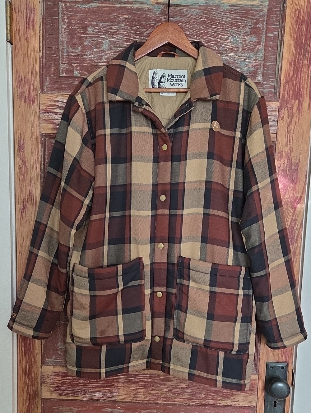 Marmot Flannel Oversized Puffy Jacket